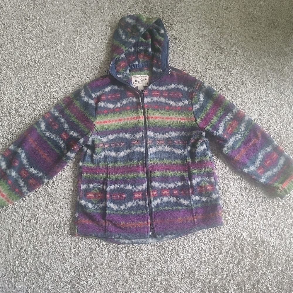 Vintage full zip Woolrich hoodie sz m